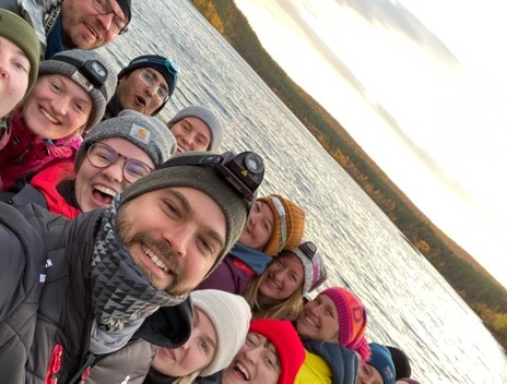 Humak Adventure education students in Lapland